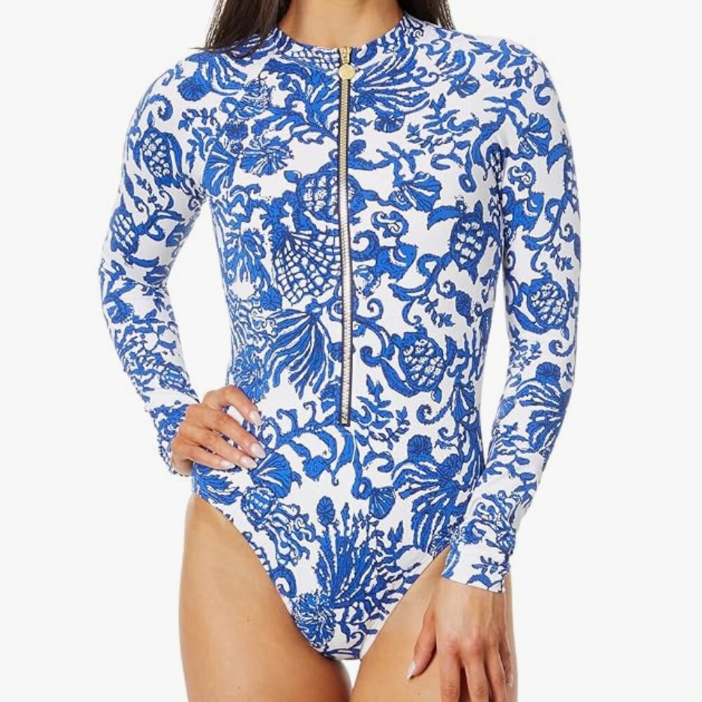 DEEPER COCONUT NWT Lilly Pulitzer Randee Rashguard